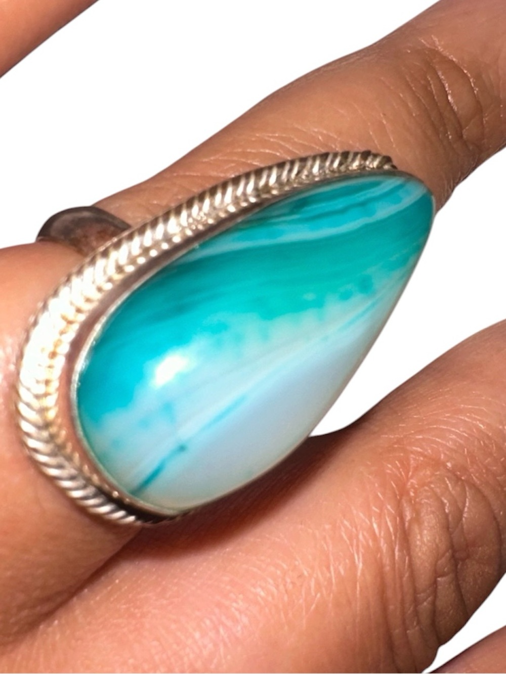 Crystal Silver Ring